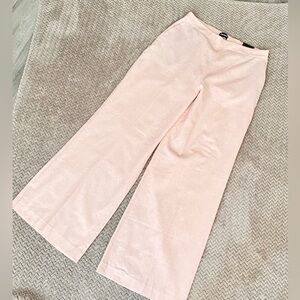 NWT. EXPRESS | Peach Wide Leg High Rise Linen Blend Pants Sz L